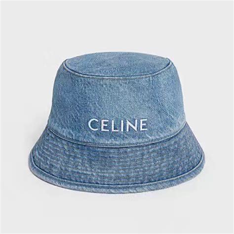 celine buckey hat|designer denim bucket hat.